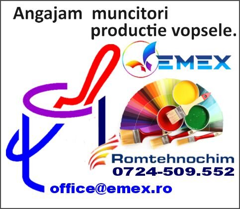 Angajam  personal productie vopsele